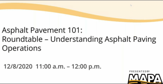 Asphalt Pavement 101: Roundtable – Understanding Asphalt Paving Operations On-Demand Webinar